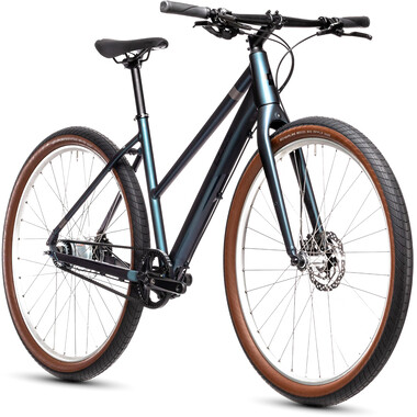Bicicleta de paseo CUBE HYDE PRO TRAPEZ Azul 2021 0